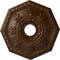 Ekena Millwork Nottingham Ceiling Medallion (Canopies up to 4 5/8"), 18"OD x 3 1/2"ID x 1 1/2"P, Root Beer Crackle CM18NTRBC - alternate 1